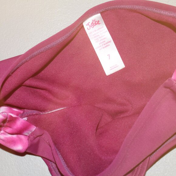 Burndngy 2 Pcs justice Tankini Swimsuit Size 7 - Picture 5 of 12